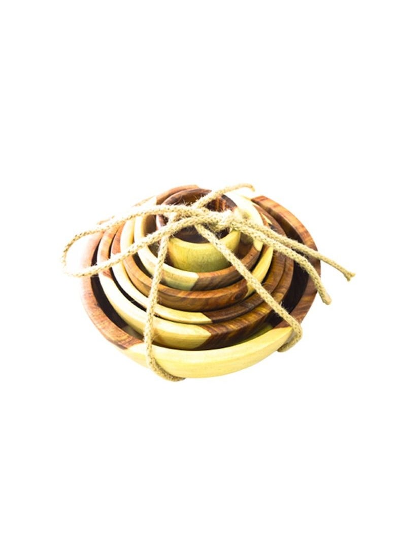Egypt Antiques Dish set 6 pieces handmade from healthy wood 100% natural  - Image 5