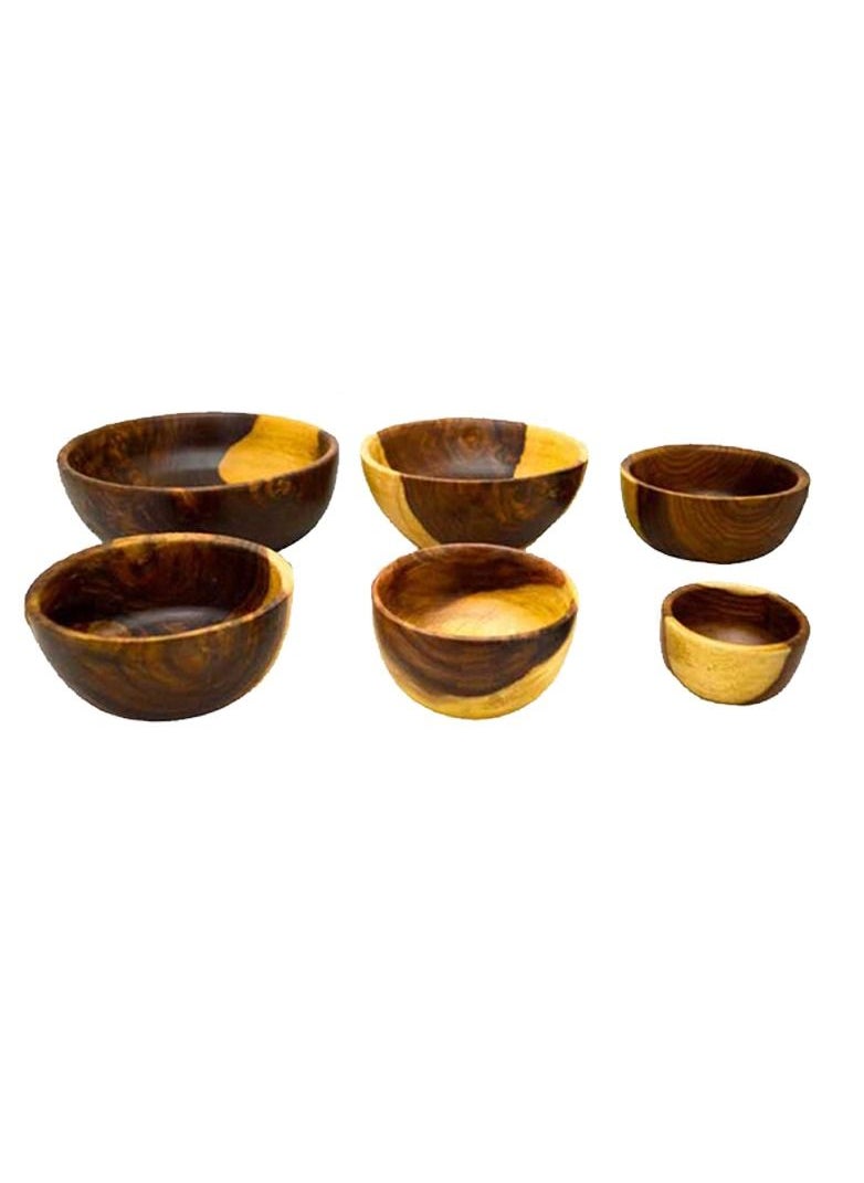 Egypt Antiques Dish set 6 pieces handmade from healthy wood 100% natural  - Image 4