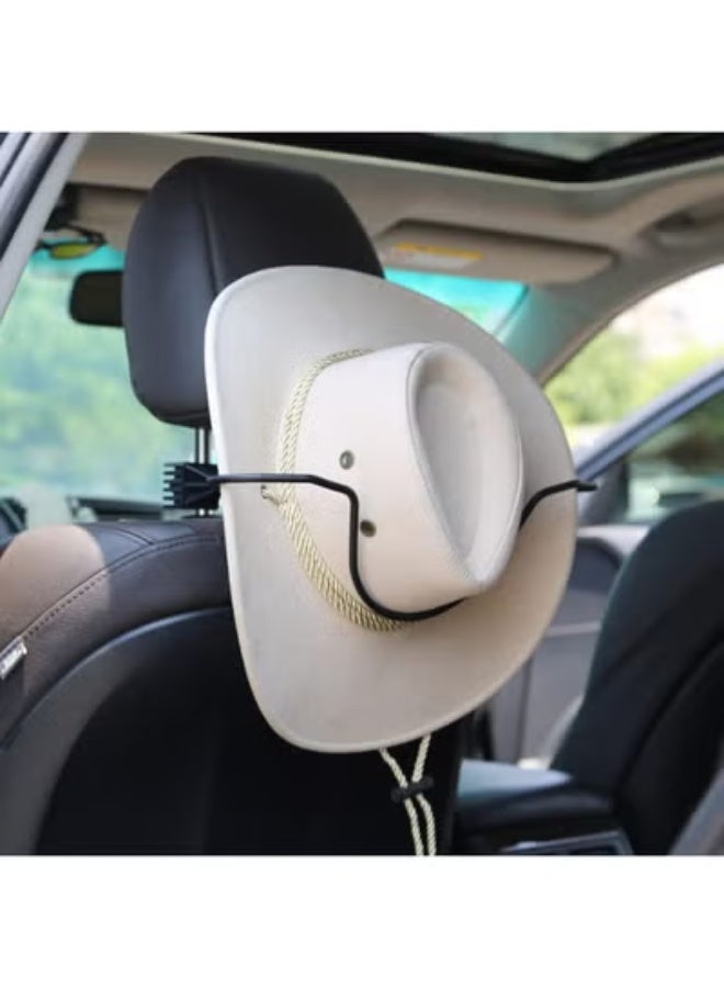 COYO Cowboy Hat Holder Rack for Truck SUV Car (Keep Hat Shape) Car Clothes Hanger Bar Coat Hanger Hard Hat Holder for Truck Seat Car Accessories - Image 1