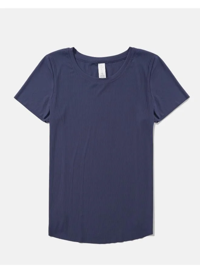 Aerie Round Neck Crop T-Shirt