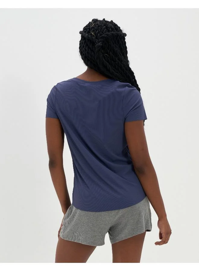 Aerie Round Neck Crop T-Shirt