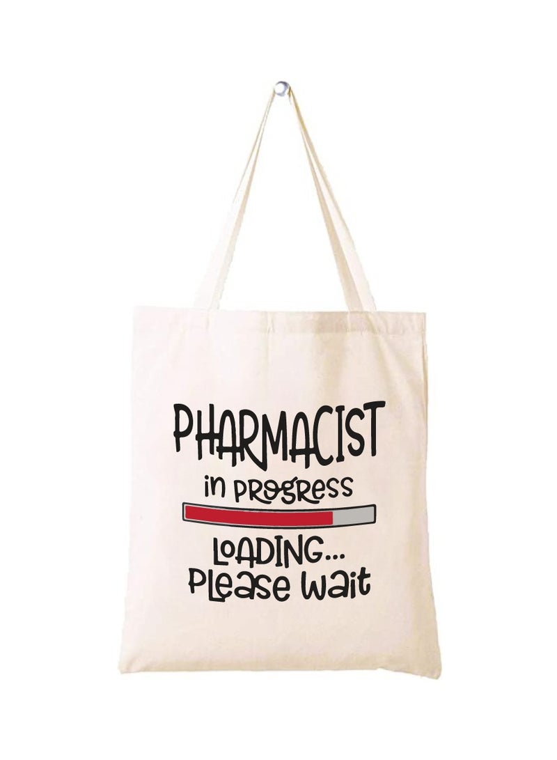PRINTSHOP4ME Pharmacist Day Appreciation Canvas Tote Bag - Celebrating the Pharmacists Day - Shopping and Party Bag for Pharmacist Students - Teachers - Image 1