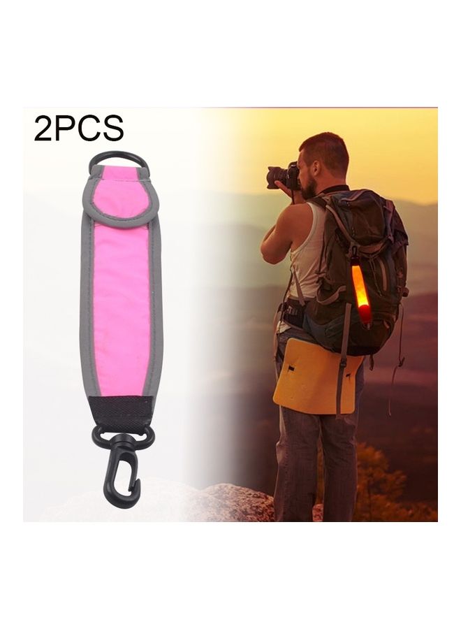 NIBEMINENT 2-Piece Outdoor Backpack Reflective Strap Field Distress Signal Light - Image 1