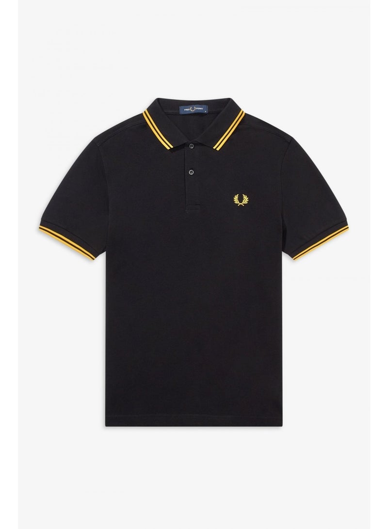 FRED PERRY Men's Polo Shirt -  Short Sleeve Casual Heavy Wheat Embroidery T-Shirt - Image 3