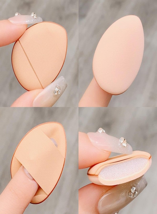 SUKPSY 10 Pcs Mix Color Finger Puff, Mini Makeup Powder Sponges Puff,Soft Beauty Sponge Cosmetic Puff Makeup Tools Dry and Wet Use Facial Foundation Puff(Multicolor) - Image 3