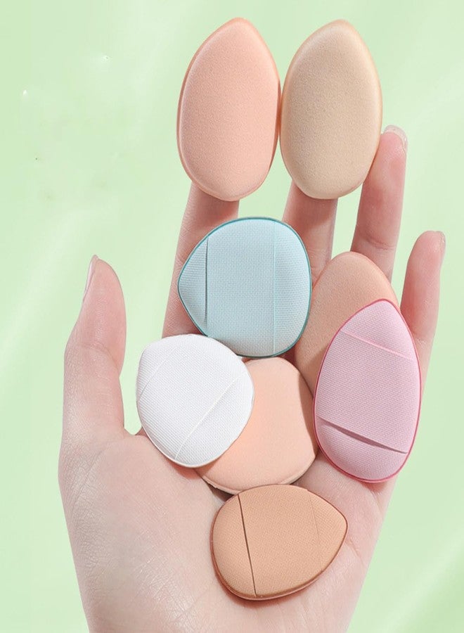SUKPSY 10 Pcs Mix Color Finger Puff, Mini Makeup Powder Sponges Puff,Soft Beauty Sponge Cosmetic Puff Makeup Tools Dry and Wet Use Facial Foundation Puff(Multicolor) - Image 4