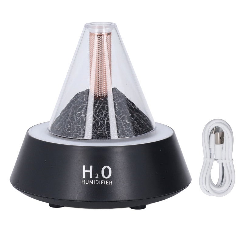 Ultrasonic Aromatherapy Diffuser 183A Black 7 Color Changing LED Lights Super Quiet 25dB - Multiple Modes Essential Oil Diffuser for Home Office Bedroom Gym - Image 1
