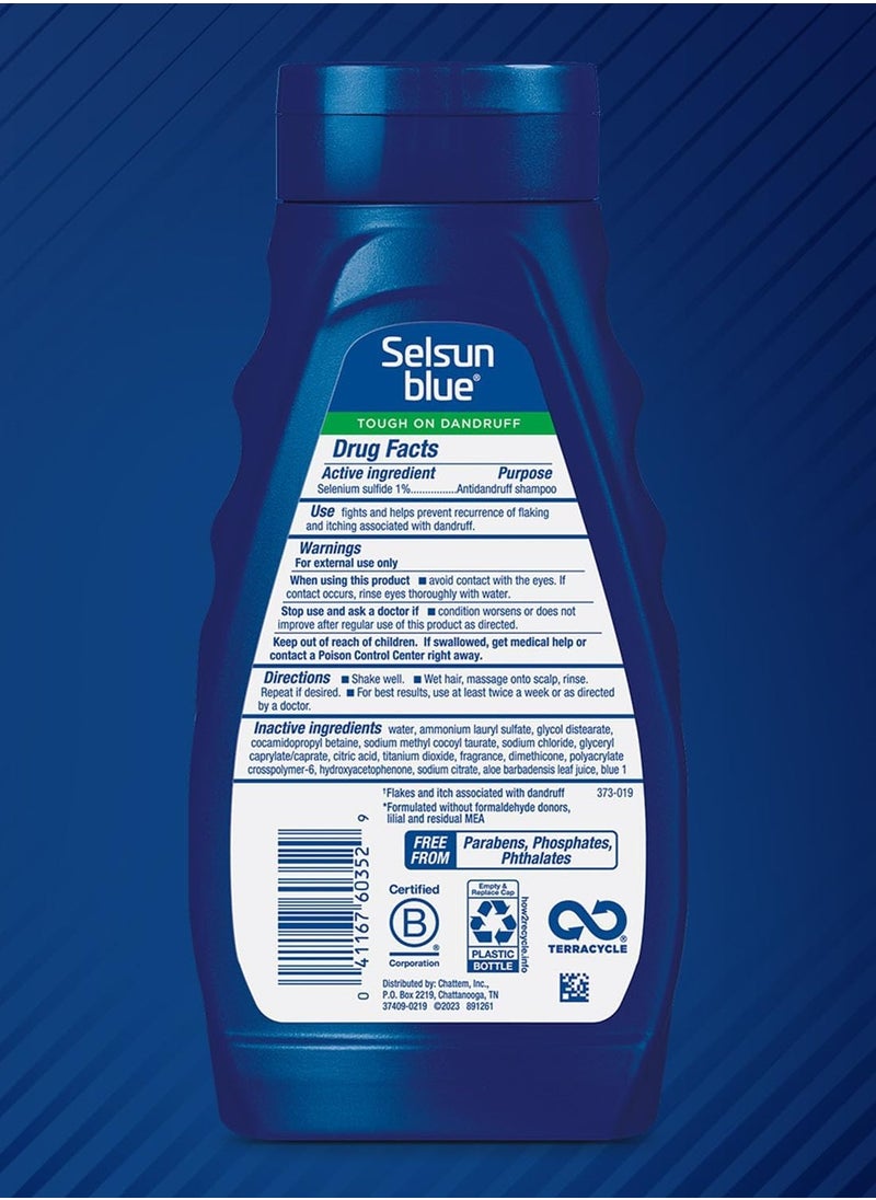 Selsun blue - Moisturizing with Aloe Antidandruff Shampoo, 11 oz - Image 1
