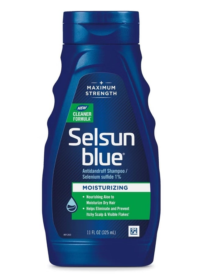 Selsun blue - Moisturizing with Aloe Antidandruff Shampoo, 11 oz - Image 1