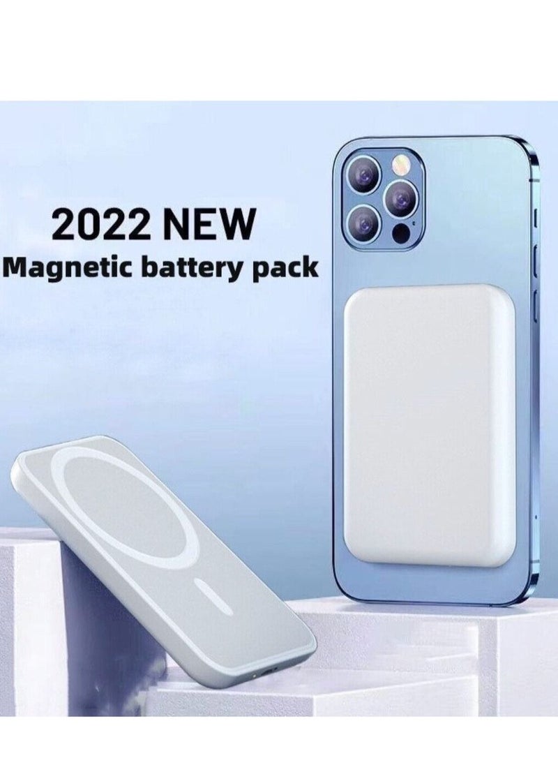 Generic - Rechargeable Battery Power Bank Compatible with Magsafe Apple iPhone Series 14 - Image 1