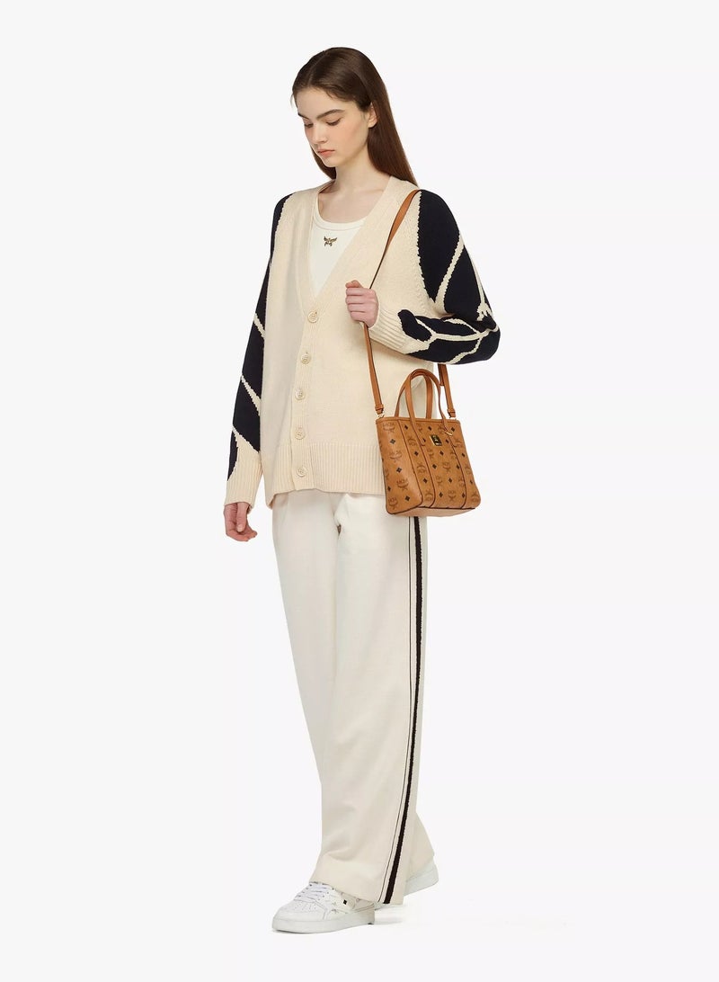 MCM Toni Top-Zip Shopper in Visetos - Image 5