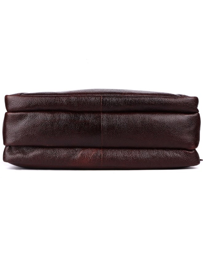 LAVERI LEATHER LAVERI Laptop Bag for Men - Leather Messenger Bag for Office - Fits up to 15 Inch Laptop - Shoulder Bag with Multiple Compartments - Executive Leather Bag for Work/Travel/Casual  - 2818  - Image 4