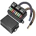 Weasch 12V 9 Way PreWired Fuse Relay Box 3 Relays and 9 ATCATO Blade Fuses 4Pin 40A Relay Block and Kit for Cars Truck Marine Boat Jeep - Image 2