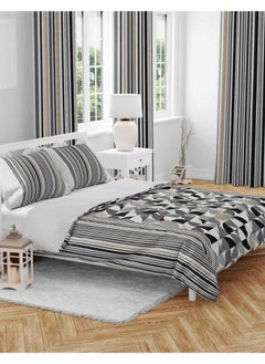 SHATTA 3 Piece Printed Comforter Set King Size 240x 220 cm -Multicolour  - Image 1