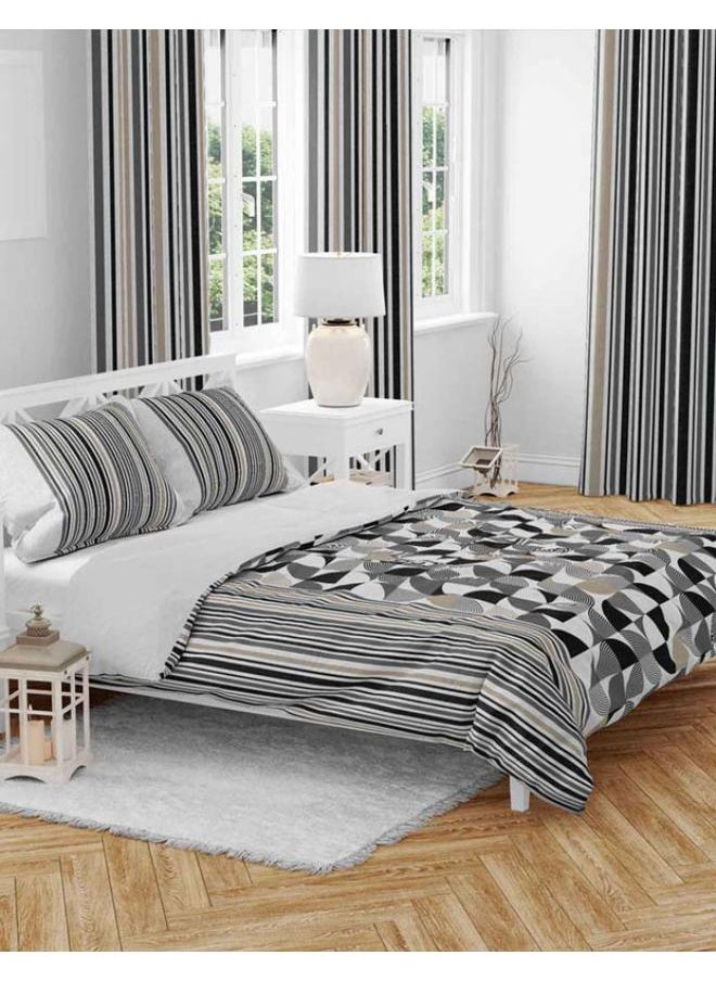 SHATTA 3 Piece Printed Comforter Set King Size 240x 220 cm -Multicolour  - Image 1