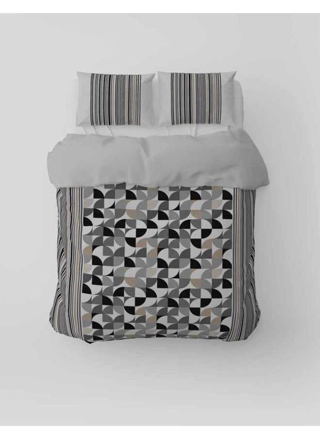 SHATTA 3 Piece Printed Comforter Set King Size 240x 220 cm -Multicolour  - Image 2