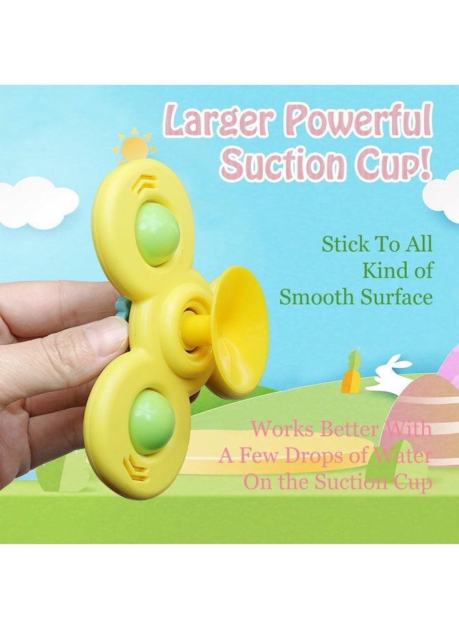 QiyuanLS 3Pcs Suction Cup Spinner Toys For 3 Year Old Baby Boy,Novelty Spinning Tops Bath Toys For Toddlers Kids Age 3 Sensory Baby Toys Girl Boy Birthday Gift (Ocean 3Pcs)  - Image 3