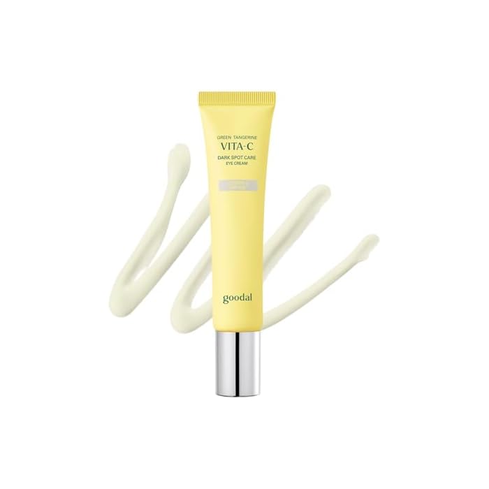 GOODAL Green Tangerine Vitamin C Dark Circle Eye Cream | Intensive Dark Circle Relief and Elasticity Treatment, Gentle, Non-irritating, Anti-Aging and Anti-Wrinkle Care 30ml
