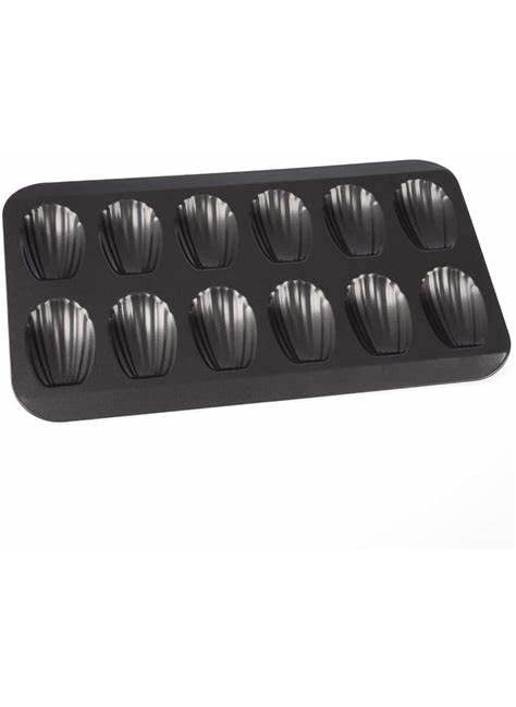 BAKING SET BAKING SET NonStick 12 Cavity Madeleine Mould for Cake Decor  - Image 2