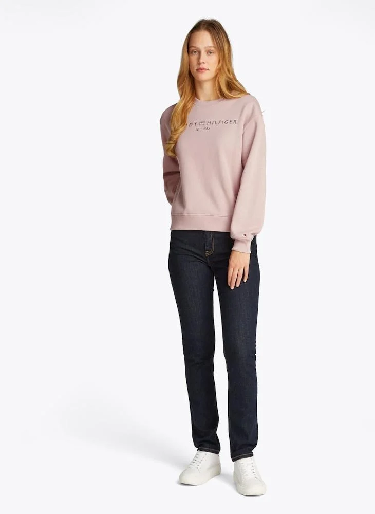 TOMMY HILFIGER Crew Neck Logo Sweatshirt