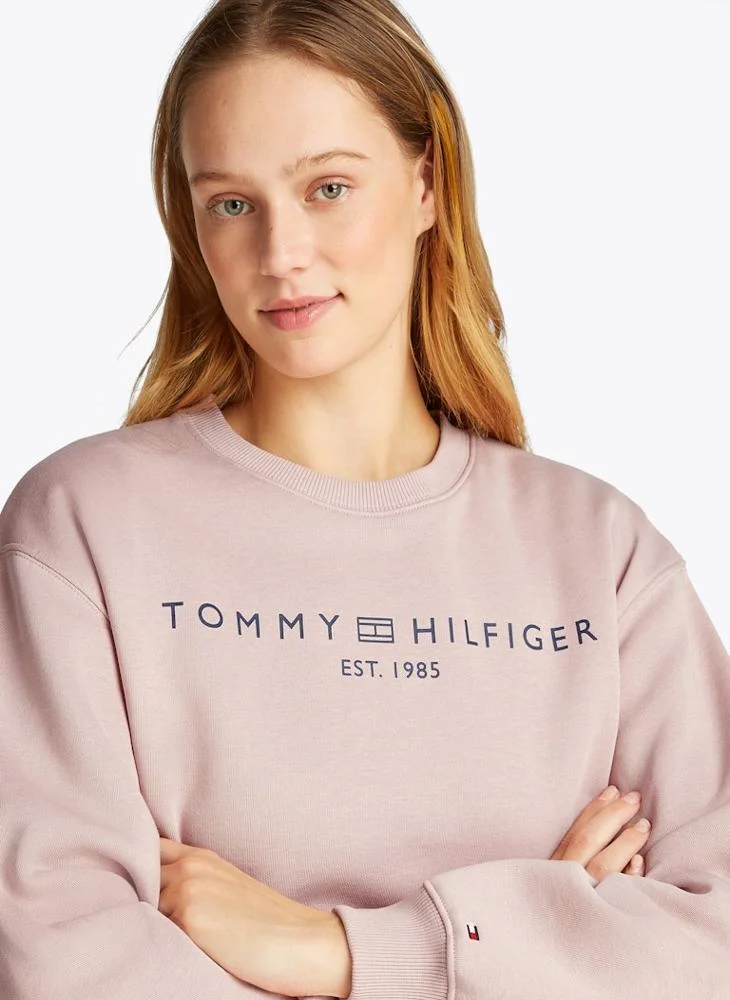 TOMMY HILFIGER Crew Neck Logo Sweatshirt