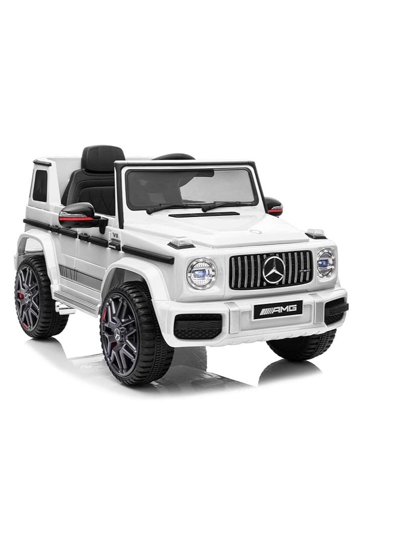 GOLD MANTIS - Mercedes-Benz AMG G63 12V Ride-On Car with Remote Control - Safe & Fun Electric Ride for Kids, Realistic Design, LED Lights, Music Player, and Parental Control - Image 1
