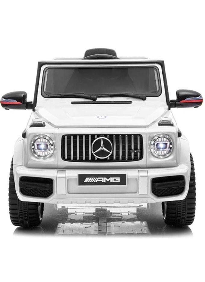 GOLD MANTIS - Mercedes-Benz AMG G63 12V Ride-On Car with Remote Control - Safe & Fun Electric Ride for Kids, Realistic Design, LED Lights, Music Player, and Parental Control - Image 1