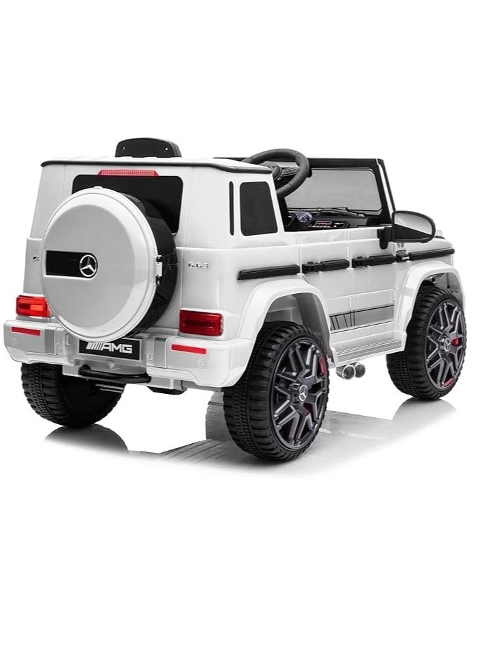 GOLD MANTIS - Mercedes-Benz AMG G63 12V Ride-On Car with Remote Control - Safe & Fun Electric Ride for Kids, Realistic Design, LED Lights, Music Player, and Parental Control - Image 1