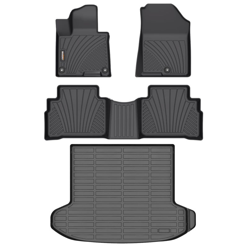 BinmotorAll Weather Floor Mats Cargo Liner for kia Sportage 20232025 Only Gas Models Full Set Heavy Duty Car Floor Liners for Sportage Accessories