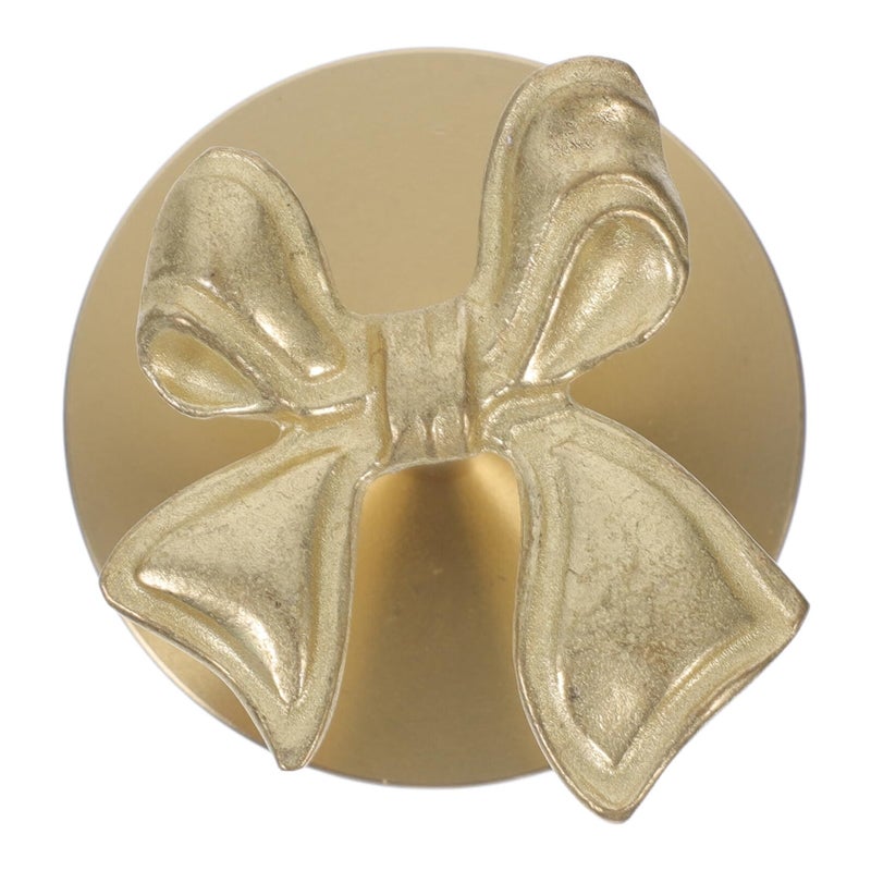 Brass Bowknot Wall Hooks Decorative Clothes Towel Hanger For Bathroom Kitchen Door - Image 2