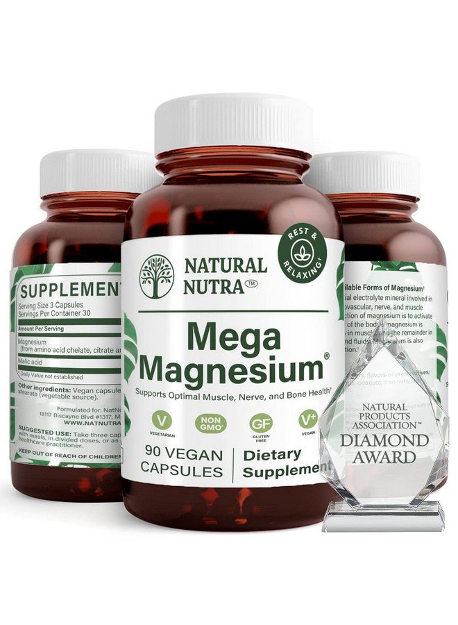 Natural Nutra Mega Magnesium® 400 Mg 90 Capsules (Pack Of 2) - Image 1