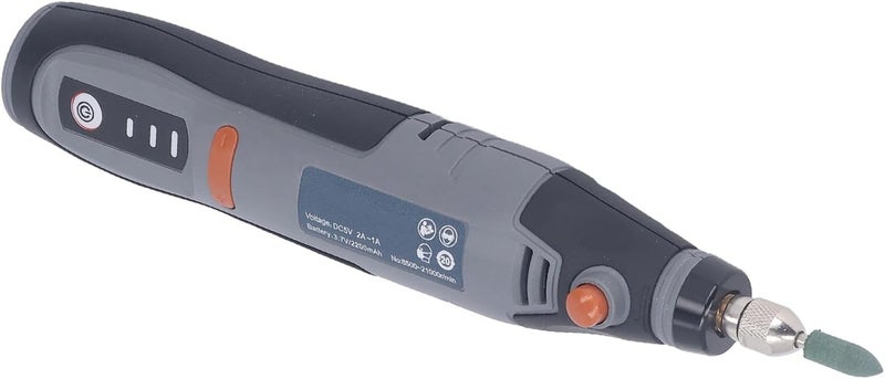Handheld Grinder Rechargeable Cordless Grinder Tool 3 Speed Electric Polishing Engraving Pen with Built in Battery for DIY Home Projects and Crafts ABS Material 35W Power - Image 3
