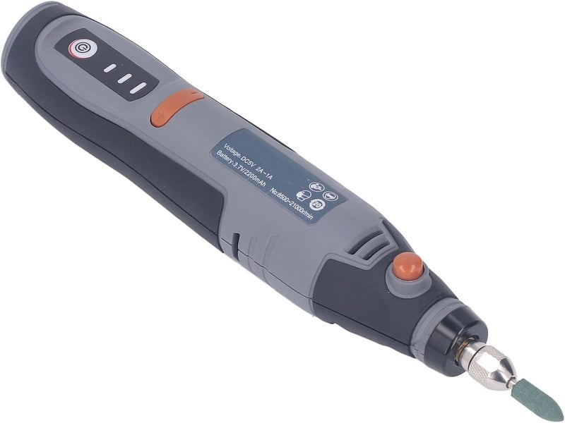 Handheld Grinder Rechargeable Cordless Grinder Tool 3 Speed Electric Polishing Engraving Pen with Built in Battery for DIY Home Projects and Crafts ABS Material 35W Power - Image 2
