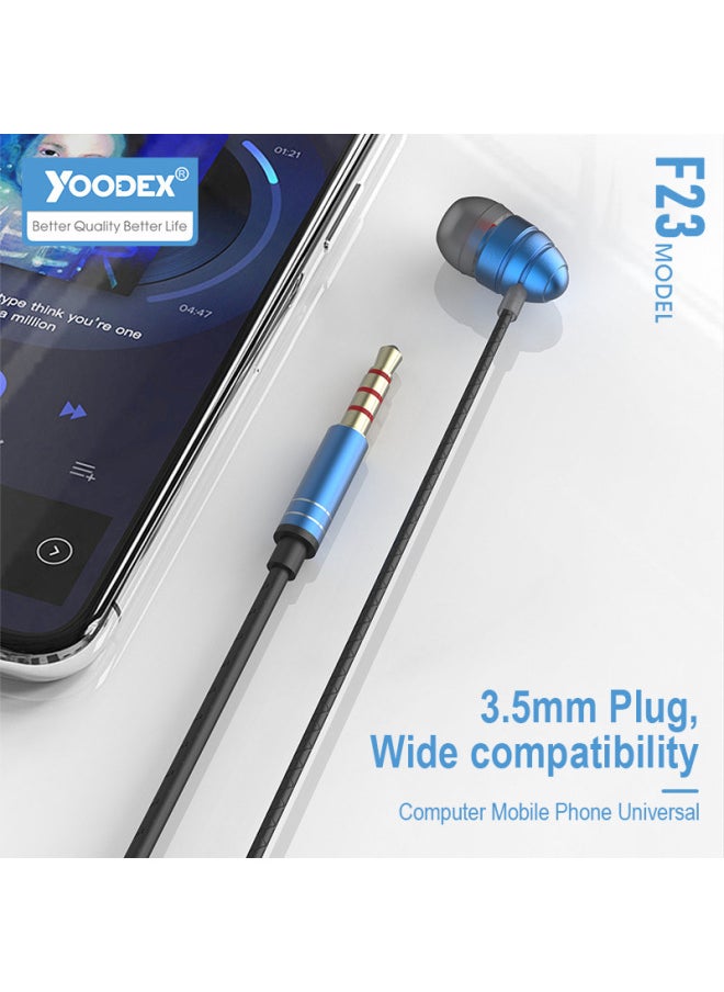 Yoodex Earplug Wire-controlled Headset Multicolor Optional 3.5mm Interface Wired Call Headset-Color:3.5mm Interface-red  - Image 2