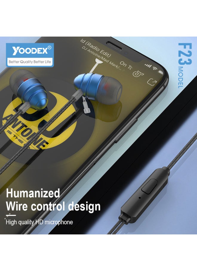 Yoodex Earplug Wire-controlled Headset Multicolor Optional 3.5mm Interface Wired Call Headset-Color:3.5mm Interface-red  - Image 3