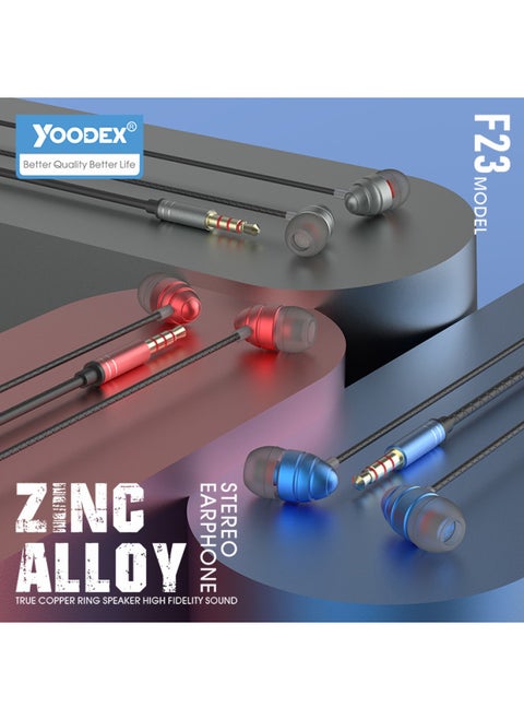 Yoodex Earplug Wire-controlled Headset Multicolor Optional 3.5mm Interface Wired Call Headset-Color:3.5mm Interface-red