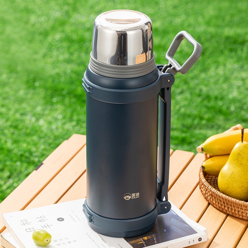 1.8L 9083 Vacuum Travel Pot, 304 Stainless Steel, Dual Lids, Scratch Wear Resistant, Portable Outdoor Water Bottle - Image 5