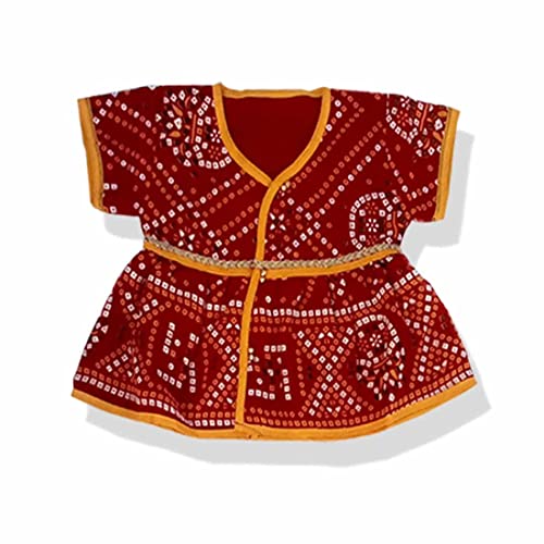 KIKE Jaamna Set for Newborn Baby Girls full jamna Pack of 1 (0-6 months, MULTICOLOR) - Image 5