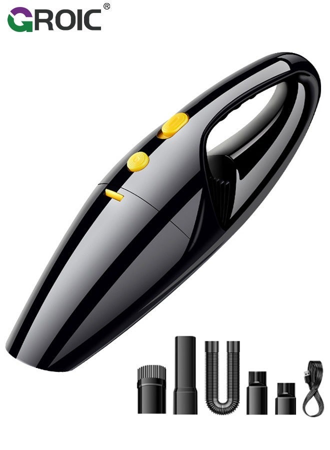 GROIC Car Vacuum with Powerful Suction, Wireless Portable Cleaner, Cleaning Kit Filter for Deep - Image 1