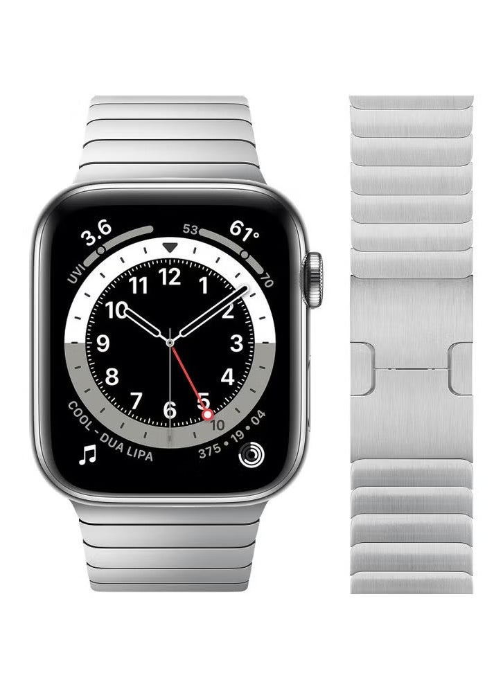 Replacement Band For Apple Watch Series 1/2/3/4/5/6/SE 42/44mm Silver