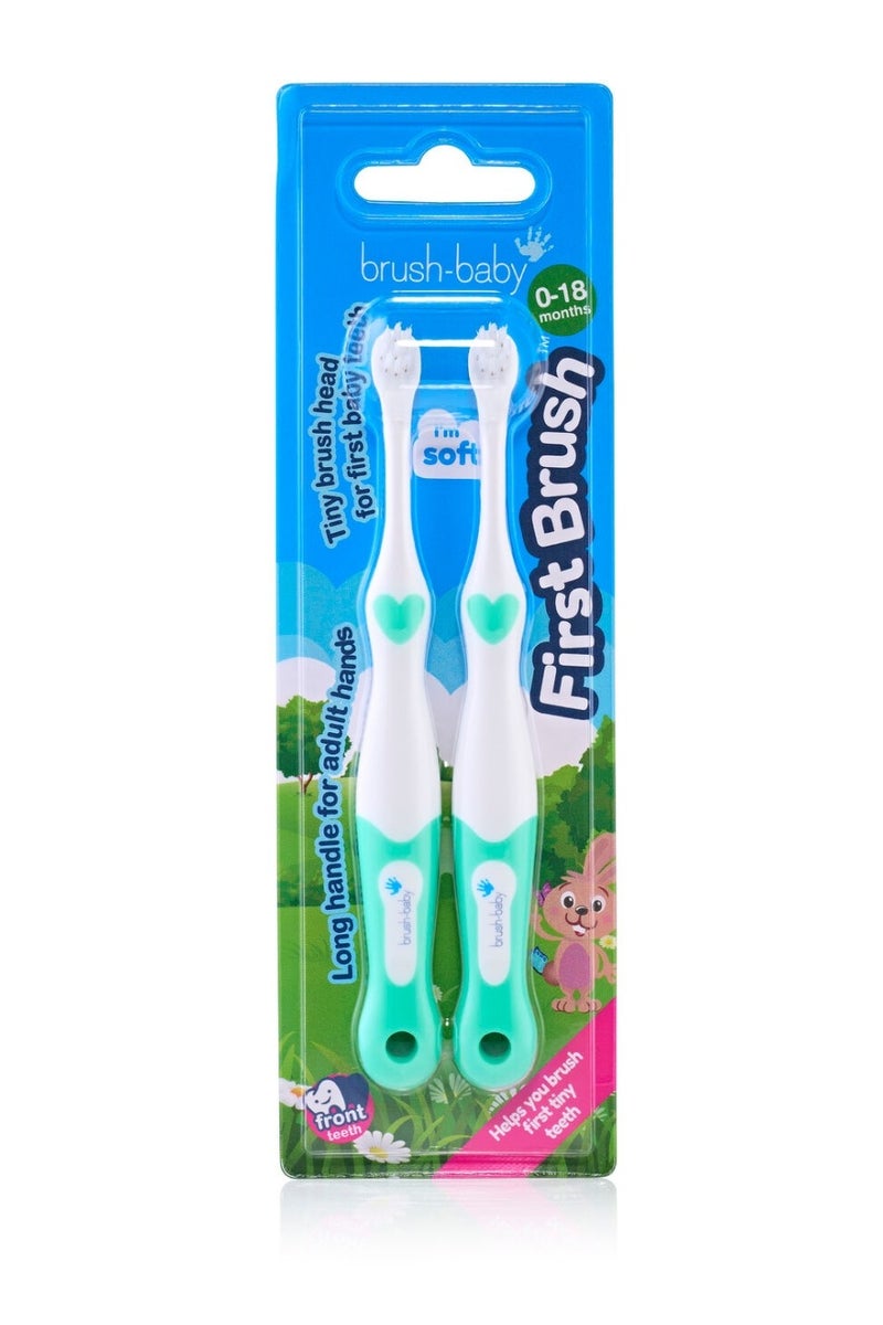 brush-baby فرشاة أولى بألوان مختلطة (عبوة مزدوجة) - Image 1