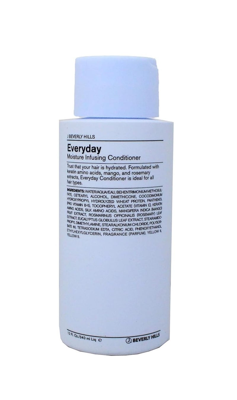 J Beverly Hills J Beverly Hills Blue Everyday Moisturizing Conditioner with Keratin for Hydration, 12 Oz 