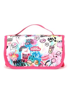 SMILY KIDDOS Smily Kiddos Multipurpose Pencil Cases (Pink) Cosmetics Bag Travel Bag Large Capacity Pencil Pouch  - Image 1