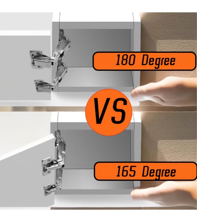 Zula 6 Pcs 180 Degree Large Bend Half Overlay Concealed Hinge - Image 5