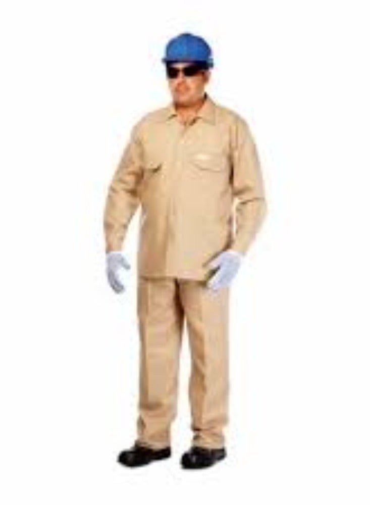 KNP KNP Beige Industrial Coverall (Medium) is designed for individuals who need a medium-sized workwear option.  - Image 1