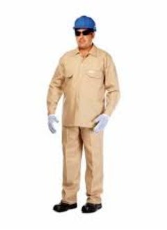KNP KNP Beige Industrial Coverall (Medium) is designed for individuals who need a medium-sized workwear option.  - Image 3