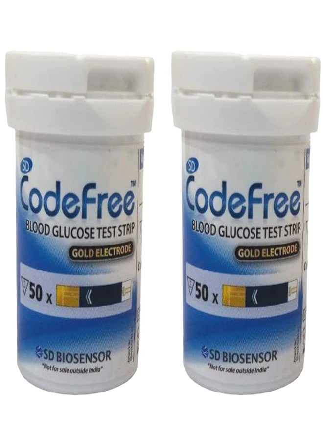 Codefree SD Codefree Blood Glucose Test Strips (Pack of 100) - Glucometer Strips - Image 4