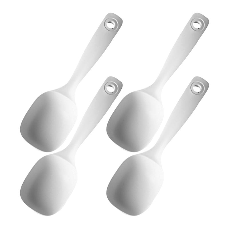 8 pcs Porridge Spoons Non-stick Serving Spoons Reusable Soup Spoons Kitchen Ladles - Image 3