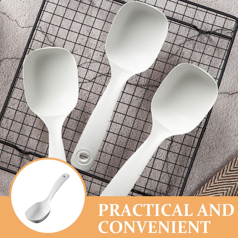 8 pcs Porridge Spoons Non-stick Serving Spoons Reusable Soup Spoons Kitchen Ladles - Image 2