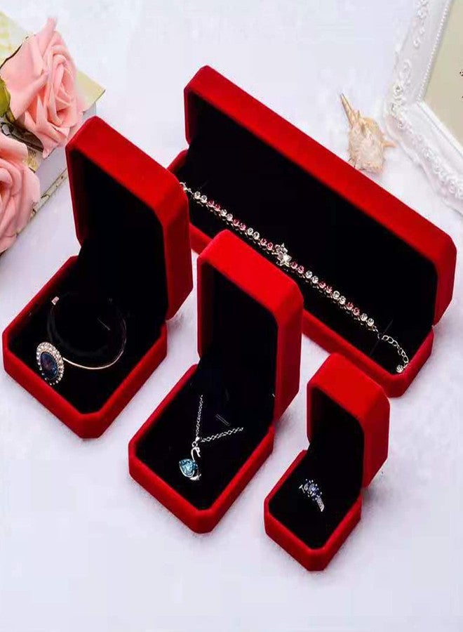 FAYADA Long Velvet Chain Necklace Gift Box, Red Bracelet Storage Case, Jewellry Display Box for Wedding, Engagement,Proposal, Birthday and Anniversary - Image 4